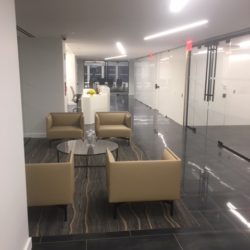 Financial services lobby area